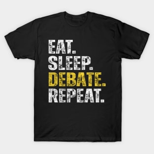 Eat Sleep Debate Repeat T-Shirt